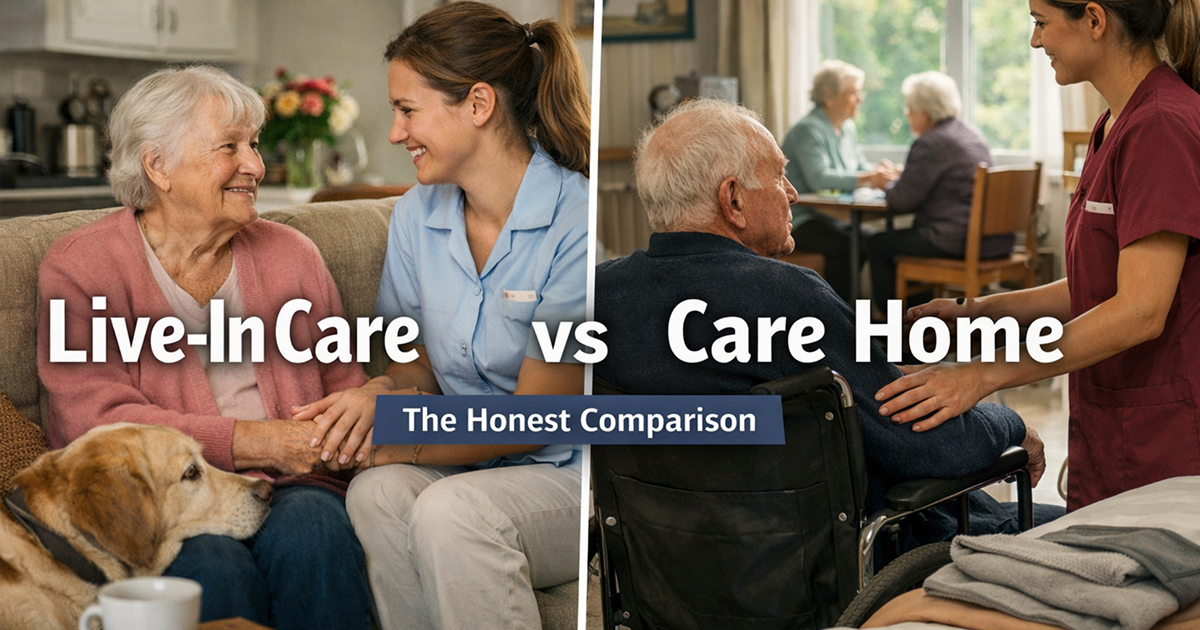 Live-In Care vs Care Home: The Honest Comparison